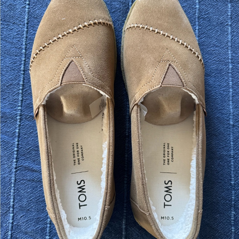 TOMS Women's Brown Suede Loafers - Picture 2 of 11